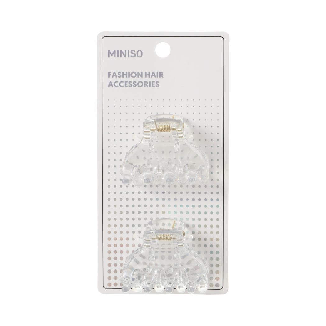 Pinces à cheveux transparentes style minimaliste (2 pièces), image 1