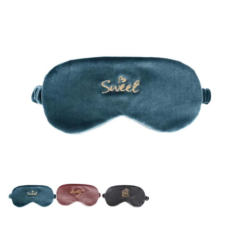 Masque de sommeil avec lettre brodée, image 1