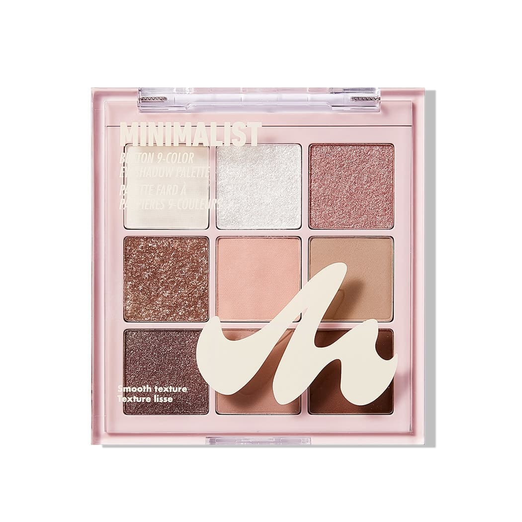 Palette maquillage 9 teintes Minimalist – Rose & violet, image 1