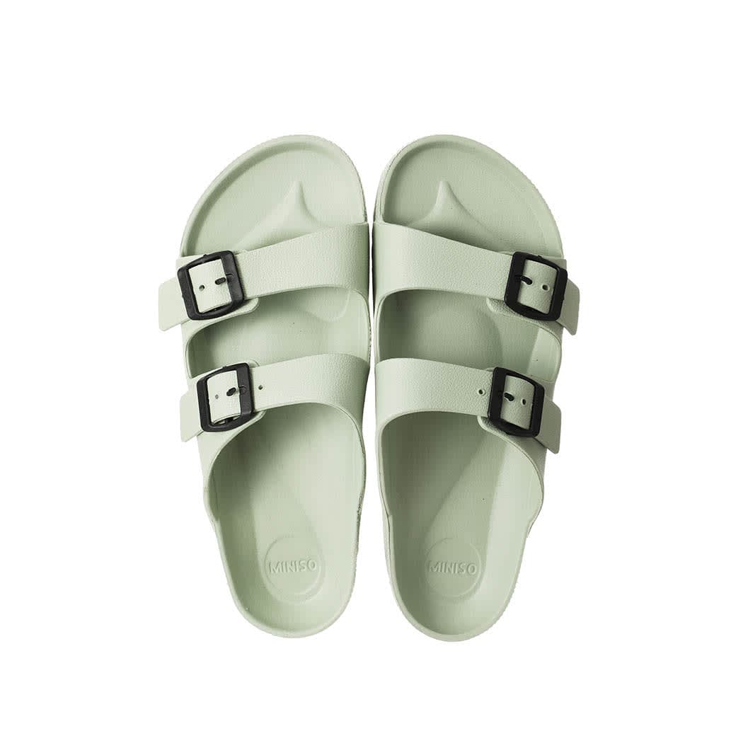 Sandales femme à deux brides tendance 2.0 - Vert clair , image 1