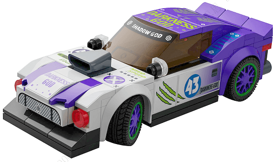 Voiture de course en blocs de construction 3-en-1 - Violet (MY-001), image 1