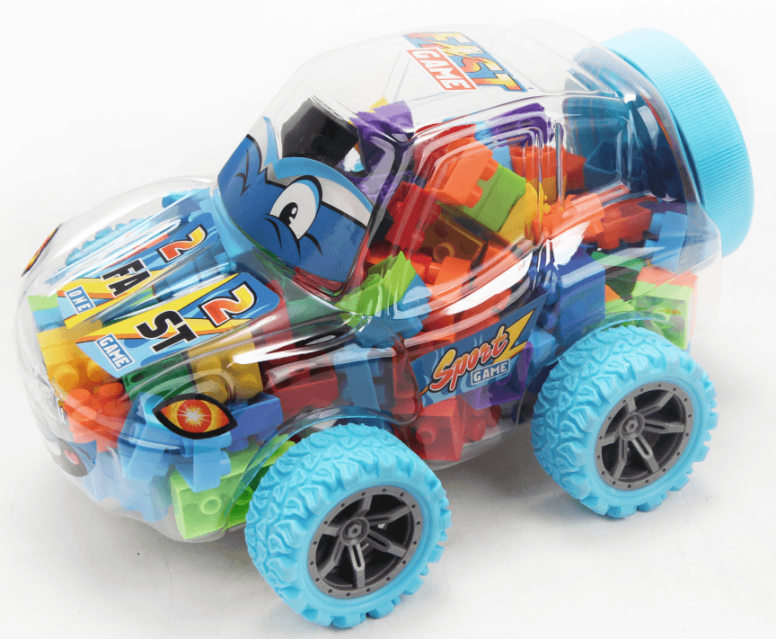 Grand jeu de construction voiture sportive - Bleu, image 1