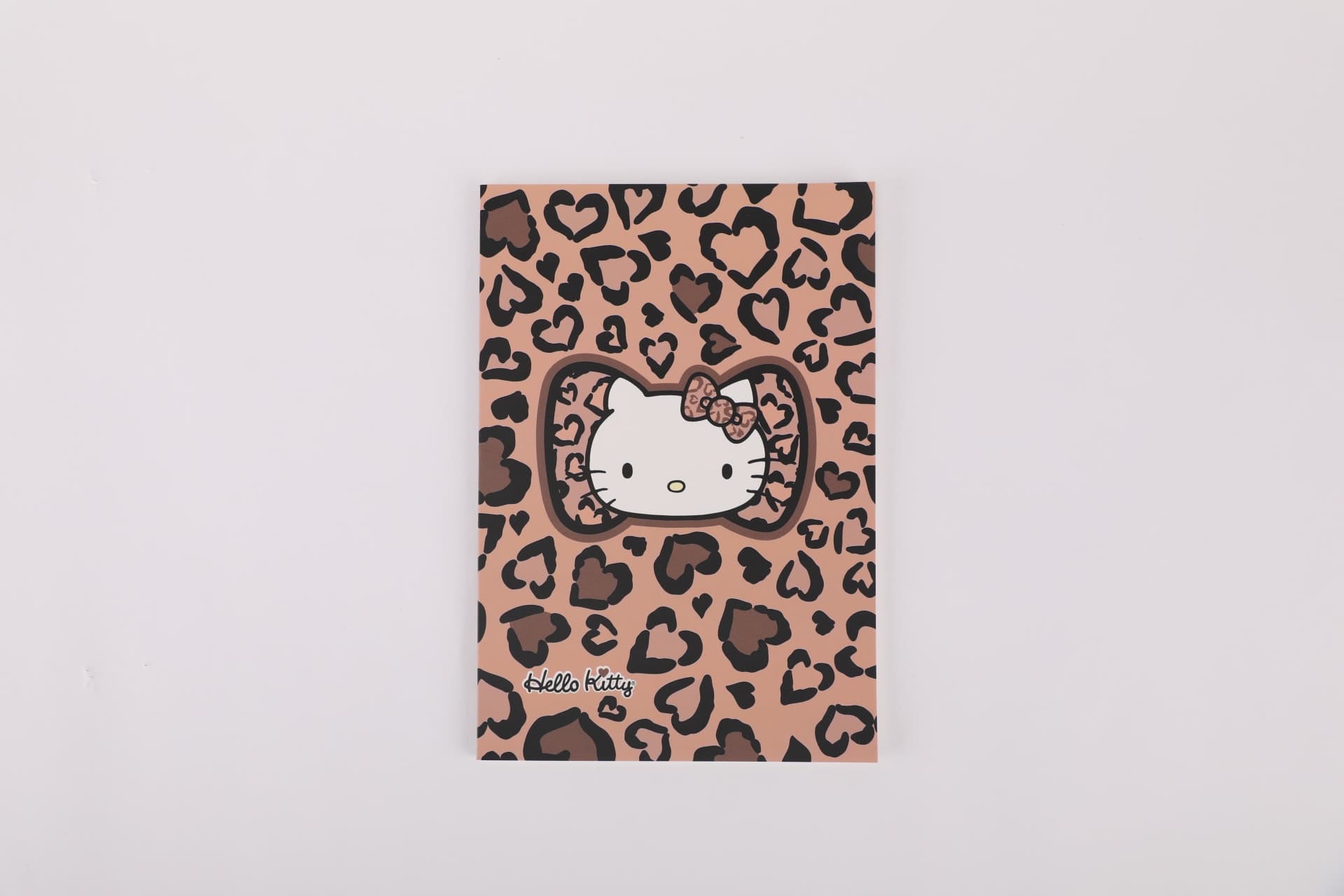 Carnet A5 – Collection Hello Kitty Leopard Design – Marron (32 feuilles), image 1