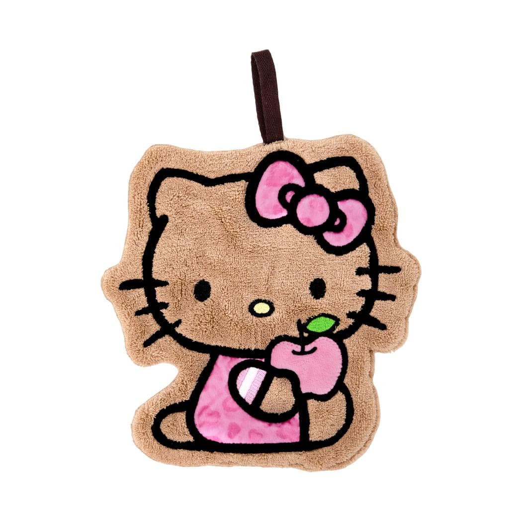 Serviette de toilette motif léopard Hello Kitty – Rose, image 1