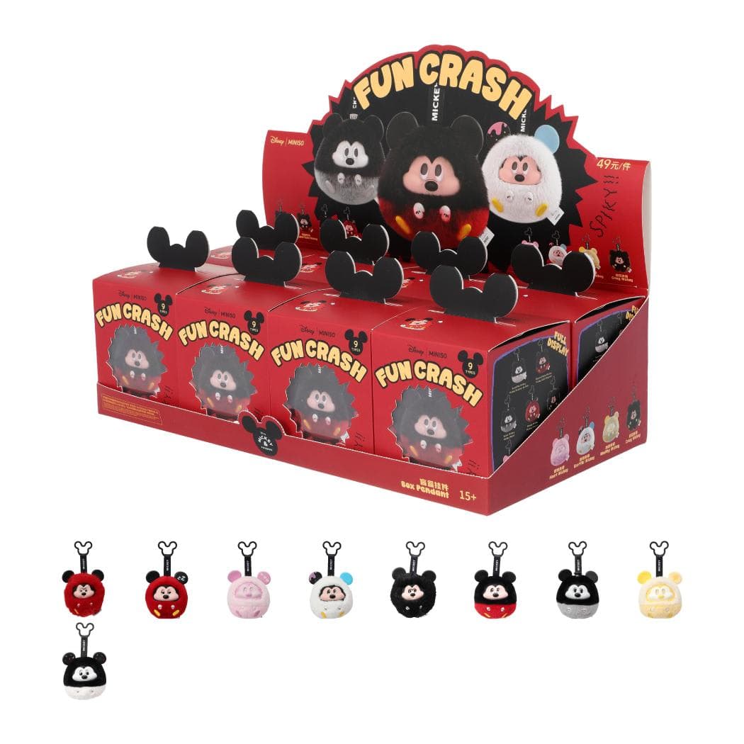 Boîte surprise pendentif peluche vinyle – Collection Disney Mickey Fun Crash, image 1