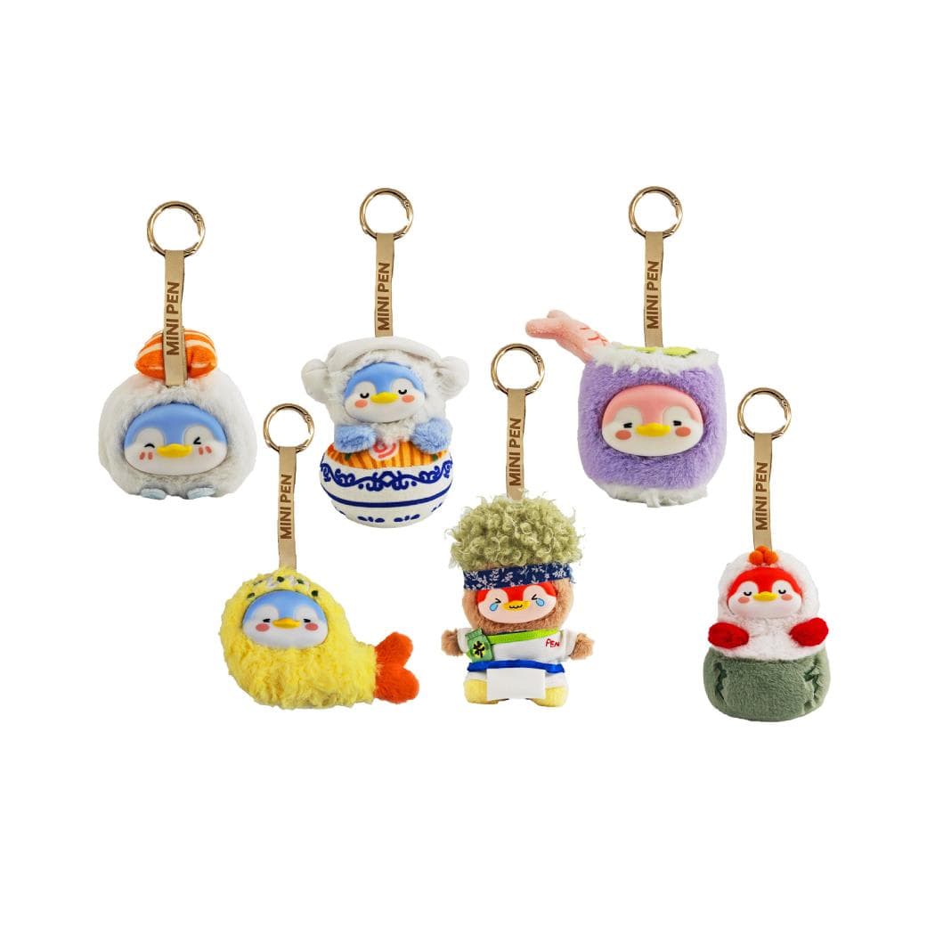 Boîte surprise pendentif peluche vinyle – Collection Mini Pen Fun Sushi, image 1