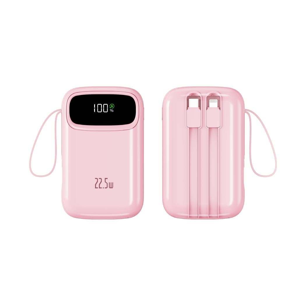 Batterie externe 20000 mAh 22,5W avec câble X-210 - Rose, image 1