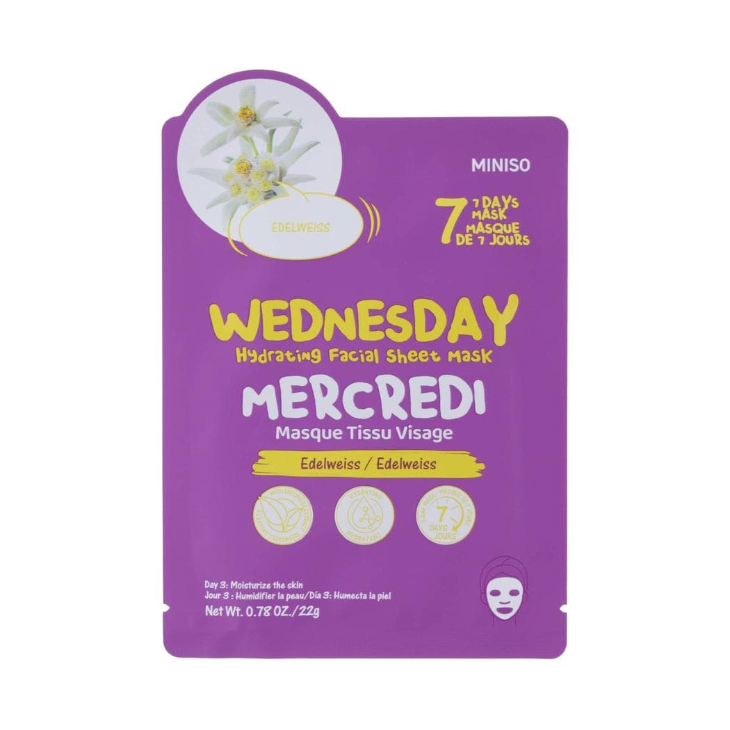 Masque visage hydratant Wednesday - Edelweiss, image 1